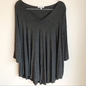 GREEN ENVELOPE | 3/4 Sleeve V-neck Shirt 2X